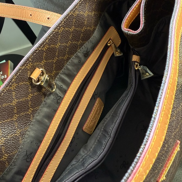 Rioni Brown and Tan Tote Bag - Picture 7 of 9